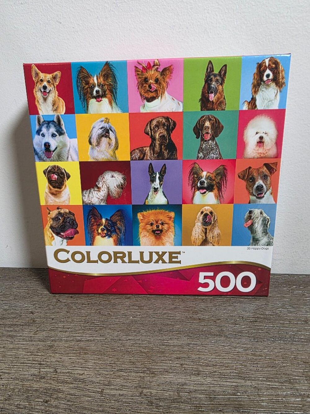 20 Happy Dogs - 500 Piece Jigsaw Puzzle by Colorluxe